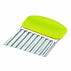 Nouveau ✔️ Coupe Légume Inox Ondulé Vert 8 cm x H 10 cm Ibili ⭐