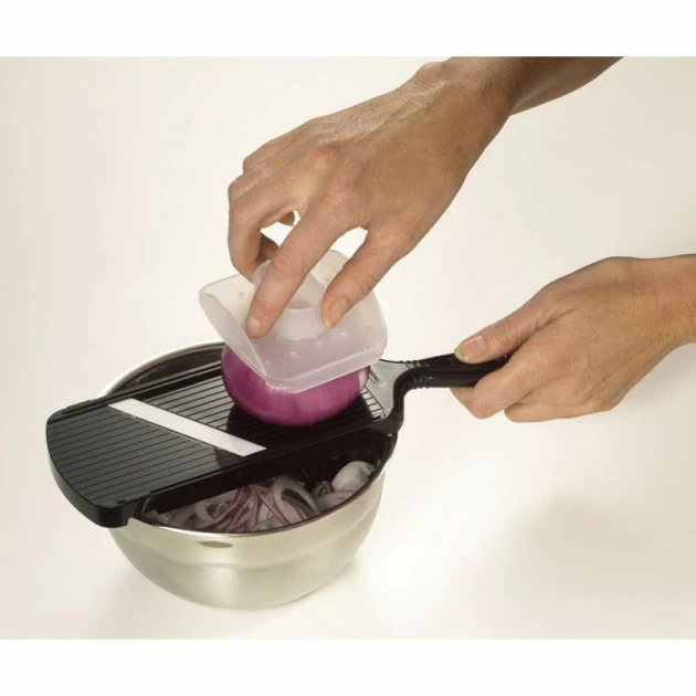 Sortie 🤩 Mandoline Réglable Lame Céramique avec Protège Doigts Kyocera Noire 🔔 5 Sortie 🤩 Mandoline Réglable Lame Céramique avec Protège Doigts Kyocera Noire 🔔 – Image 3