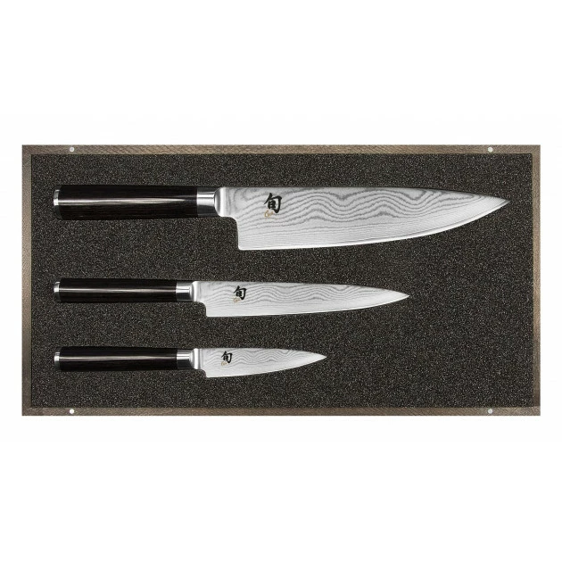 Tout neuf đ Set Couteau d'Office, Couteau Universel et Couteau de Chef Shun Classic Damas Kai đ 3 Tout neuf đ Set Couteau d'Office, Couteau Universel et Couteau de Chef Shun Classic Damas Kai đ