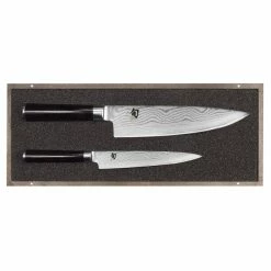 Nouveau ⌛ Set Couteau Universel et Couteau de Chef Shun Classic Damas Kai 👍
